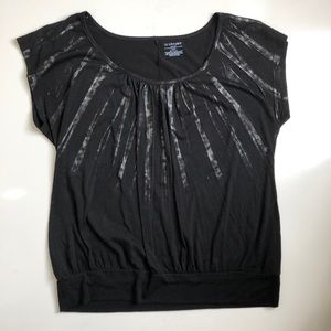Lane Bryant black short sleeve Sz 14